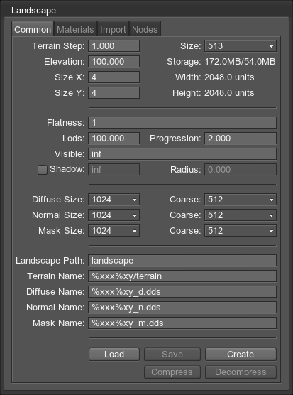 Landscape plugin interface